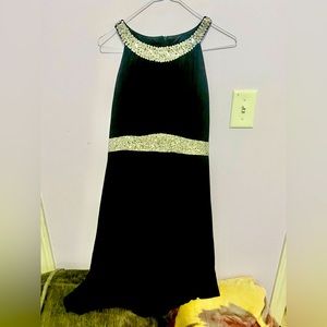 Black Rhinestone mini dress